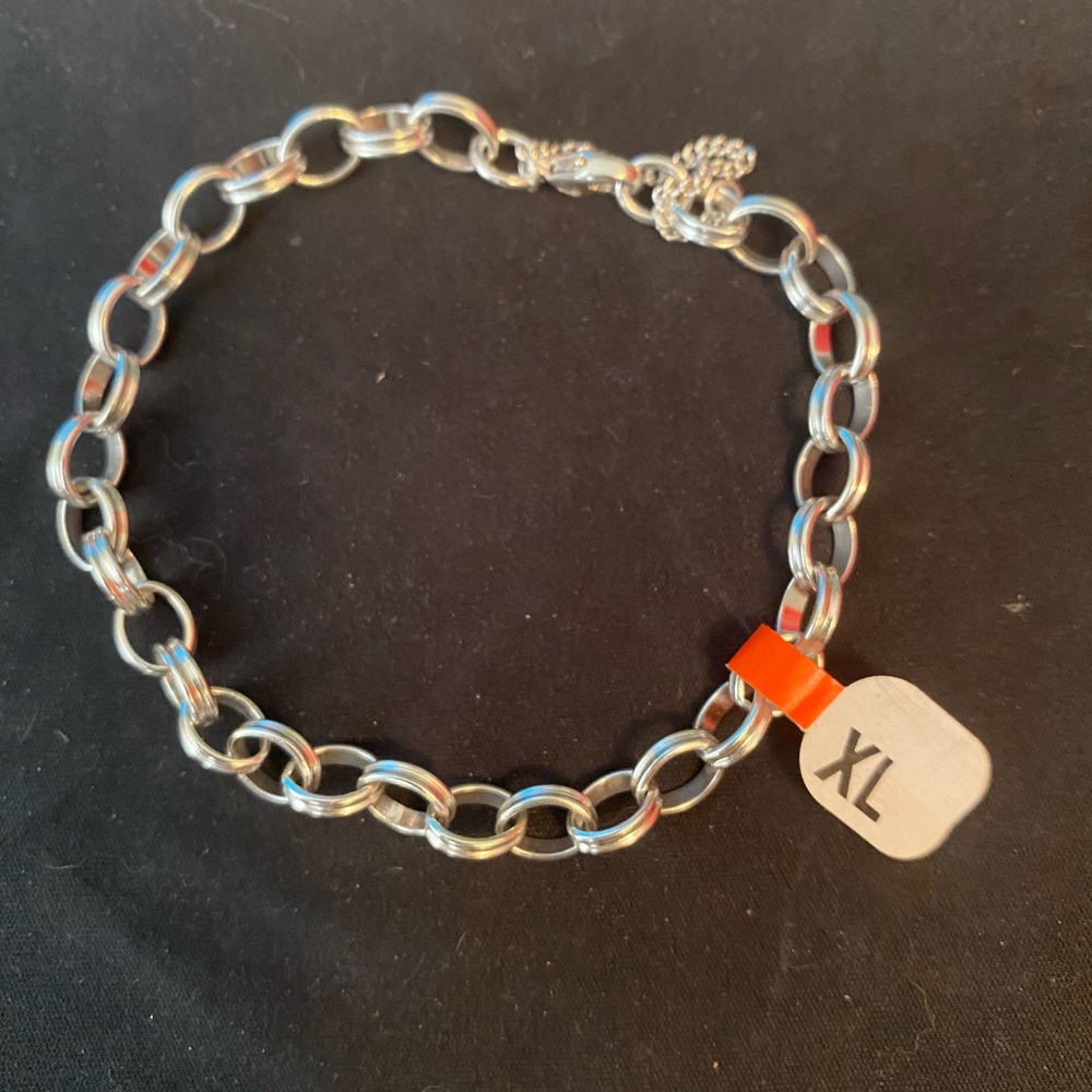 James Avery Sterling Silver Channel Link Cable Bracelet XL
